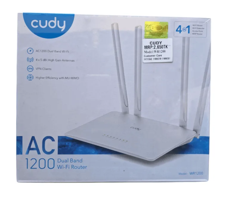 Cudy WR1200 AC1200 Dual Band 5G WiFi Router