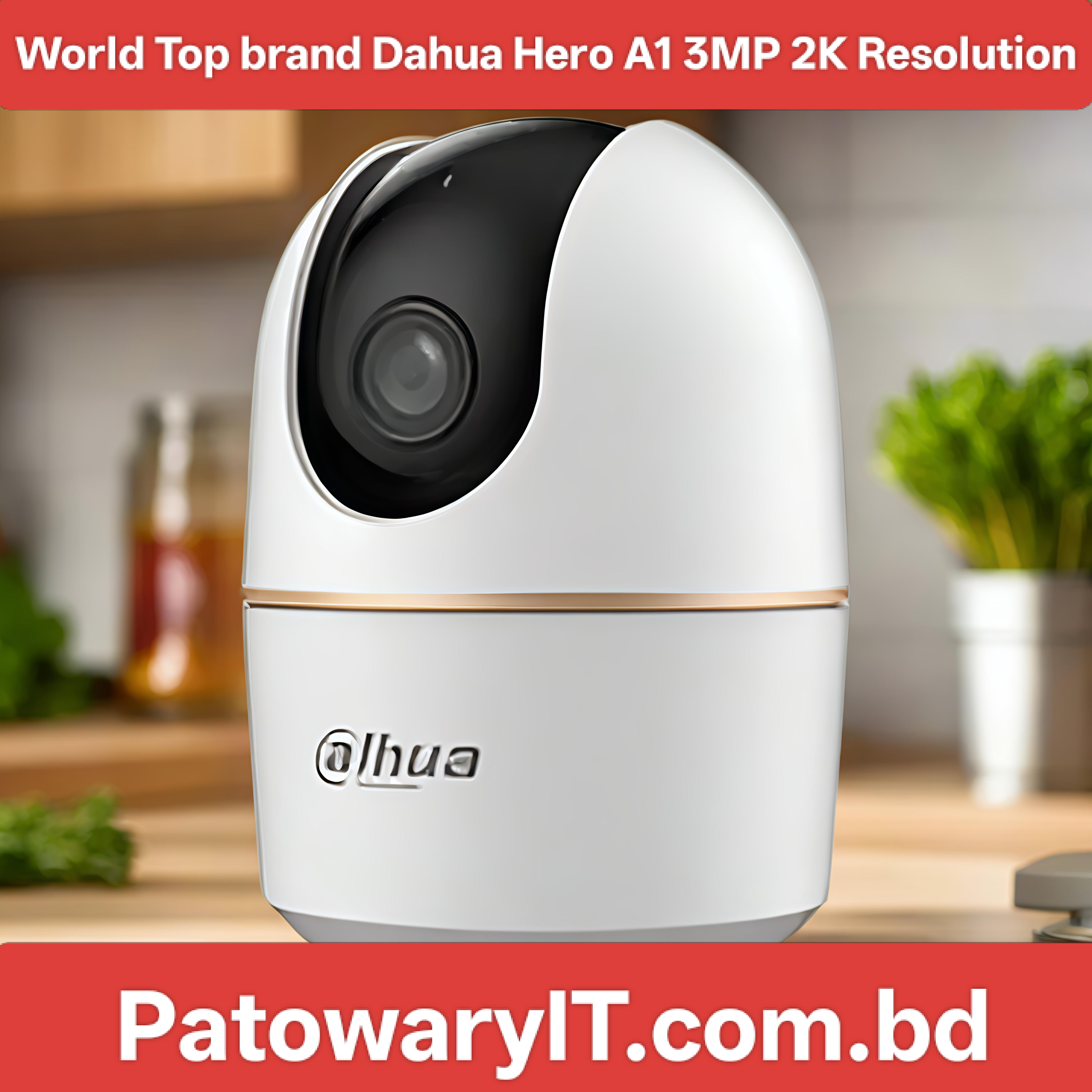 Dahua Hero A1 3MP 10M IR Pan & Tilt 360 Degree WiFi IP Camera & Voice Talk | 1 Years Offical Brand Warranty